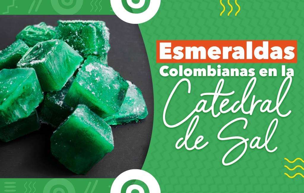 Esmeraldas Colombianas en la Catedral de Sal